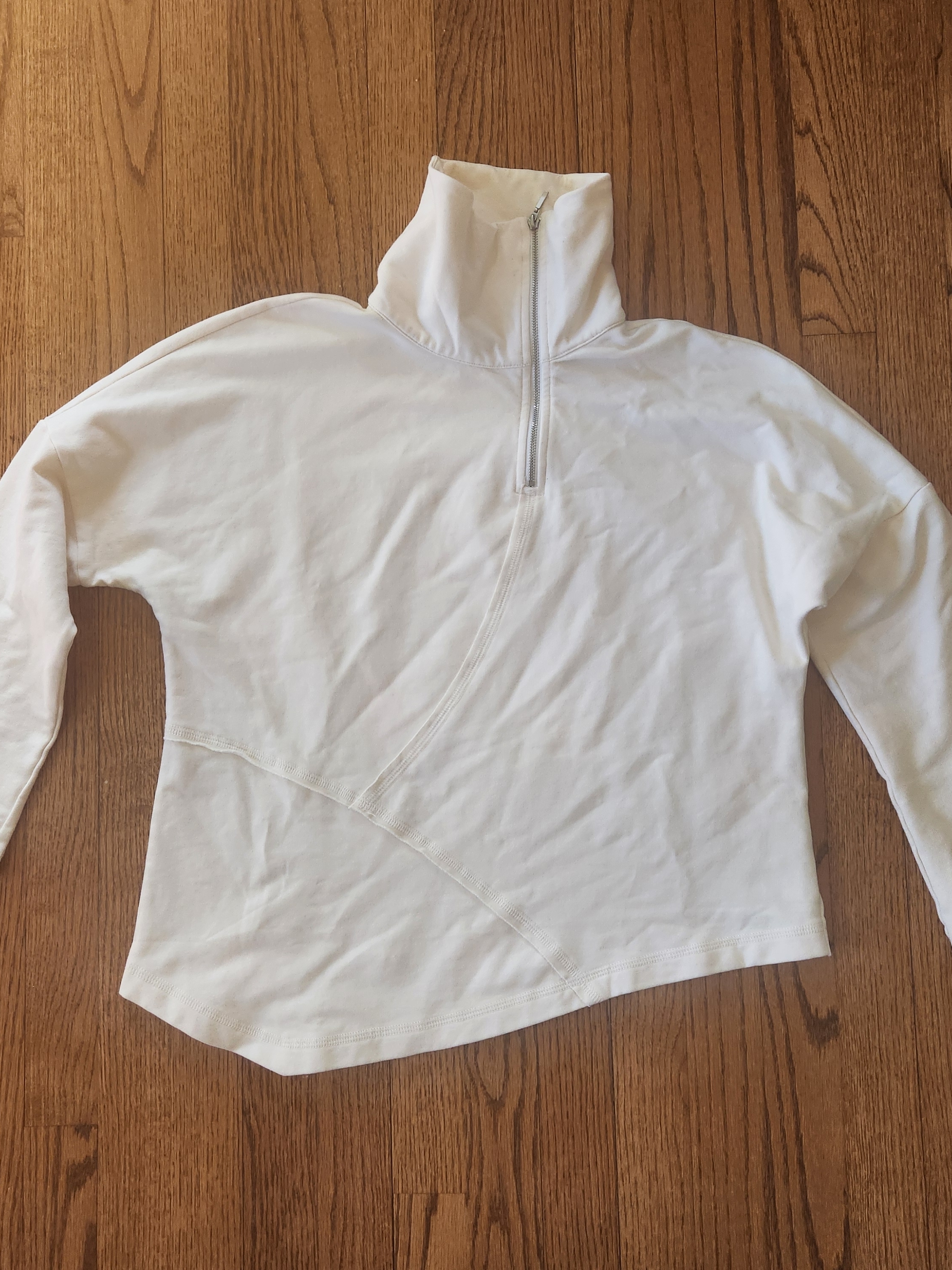 Liv Quarter Zip Pullover By Liv By Habitat In Winter White